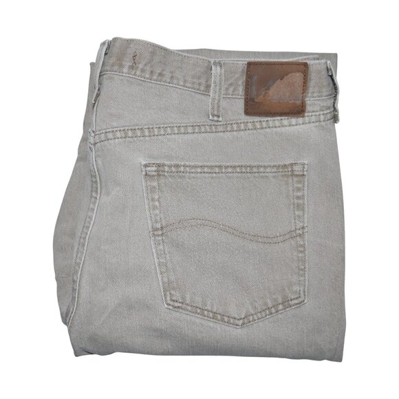 LEE Men's Size 40x30 Denim Jeans Beige/Tan Vintage - Picture 9 of 9